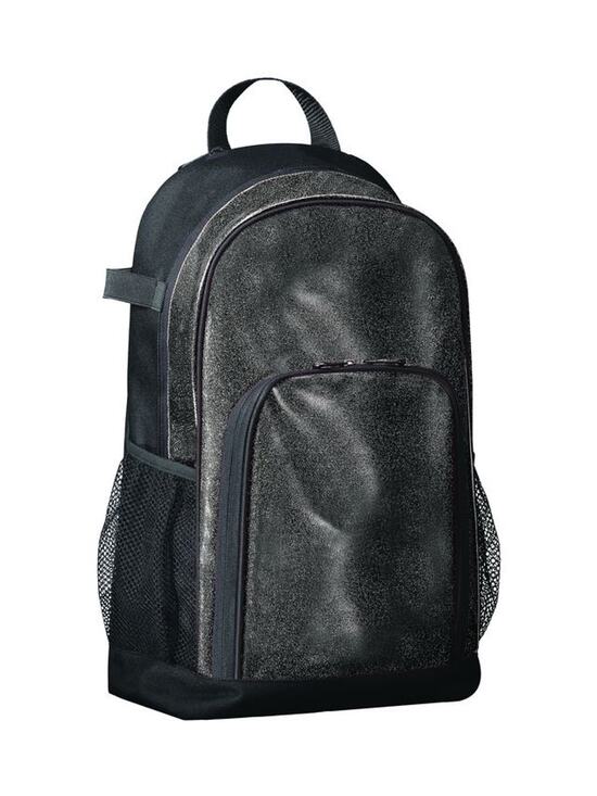 New NWT Augusta Sportswear All Out Black Glitter Backpack Book Bag Women\'s